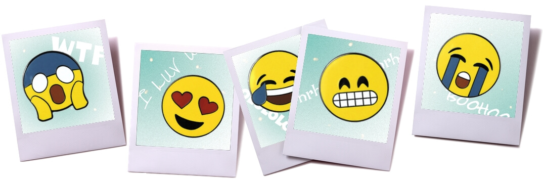 Neue Kollektion Emoji Smiley Pins